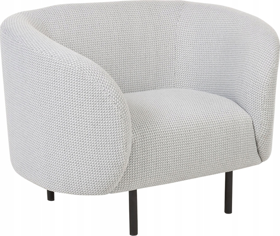 Изображение Beliani Fotel Czarno-biay LOEN