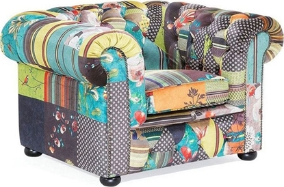 Attēls no Beliani Fotel patchwork óty CHESTERFIELD