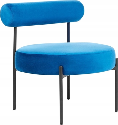 Attēls no Beliani Fotel welurowy granatowy ALPHA