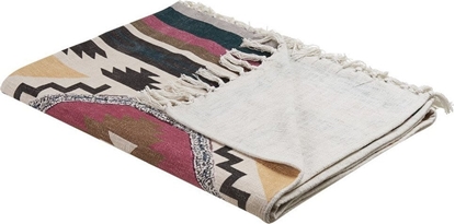 Attēls no Beliani Koc Baweniany 130 X 180 Cm Wielokolorowy Nagon!