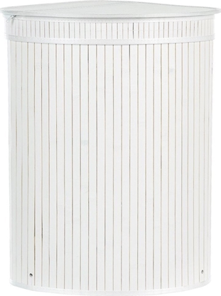 Picture of Beliani Kosz bambusowy z pokrywk biay BADULLA