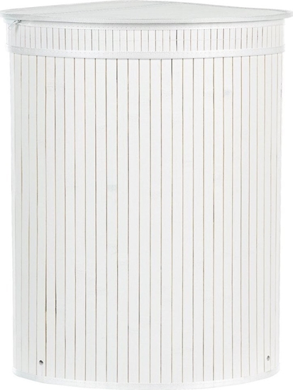 Picture of Beliani Kosz bambusowy z pokrywk biay BADULLA