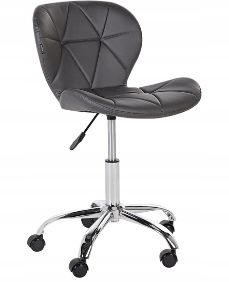 Picture of Beliani Krzeso biurowe ze sztucznej skóry grafitowe VALETTA