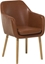 Attēls no Beliani Krzeso do jadalni ekoskóra brzowe YORKVILLE