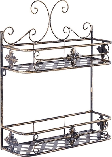 Picture of Beliani Metalowa póka azienkowa wiszca czarna MARAYES!