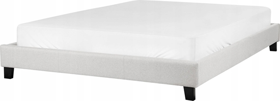 Picture of Beliani óko jasnoszare tapicerowane ze stelaem 160 x 200 cm ROANNE