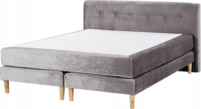 Picture of Beliani óko kontynentalne welurowe 160 x 200 cm szare MARQUISE!