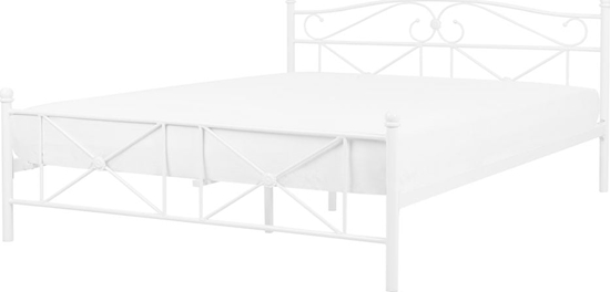 Picture of Beliani óko metalowe 160 x 200 cm biae RODEZ