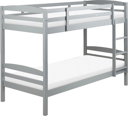 Attēls no Beliani óko pitrowe drewniane 90 x 200 cm szare REGAT