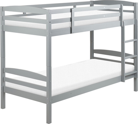 Picture of Beliani óko pitrowe drewniane 90 x 200 cm szare REGAT