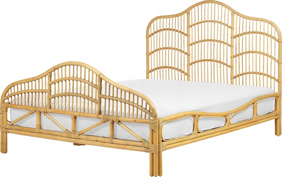 Picture of Beliani óko rattanowe 140 x 200 cm jasne drewno DOMEYROT