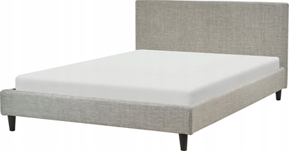 Attēls no Beliani óko tapicerowane 140 x 200 cm jasnoszare FITOU