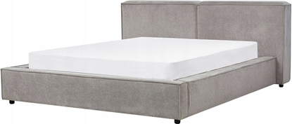 Изображение Beliani óko tapicerowane 160 x 200 cm szare LINARDS