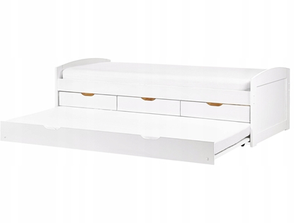 Attēls no Beliani óko wysuwane Drewno PETIVILLE 90 x 200 cm Biay