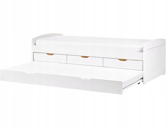 Picture of Beliani óko wysuwane Drewno PETIVILLE 90 x 200 cm Biay