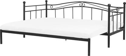 Attēls no Beliani óko wysuwane metalowe 90 x 200 cm czarne TULLE
