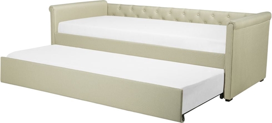 Picture of Beliani óko wysuwane tapicerowane 90 x 200 cm beowe LIBOURNE