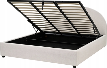 Attēls no Beliani óko z pojemnikiem tapicerowane 180 x 200 cm zamana biel VAUCLUSE