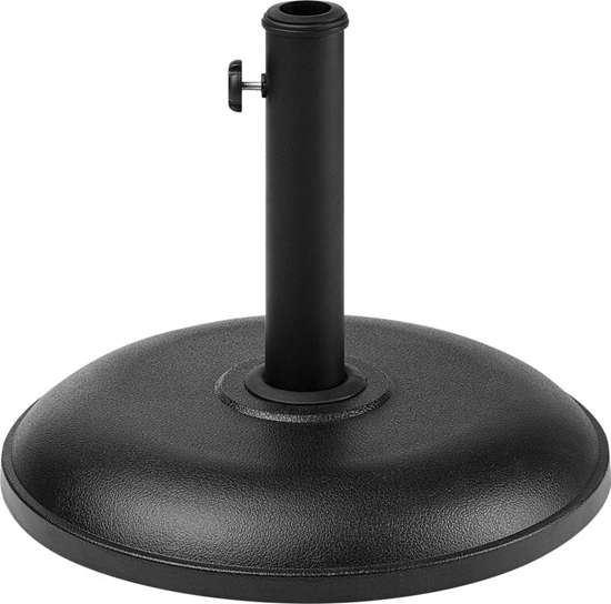 Изображение Beliani Podstawa pod parasol 45 cm czarna CANZO (124788)