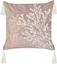Изображение Beliani Poduszka dekoracyjna w koralowce welurowa 45 x 45 cm beowoszara MAZZAELLA