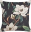 Изображение Beliani Poduszka dekoracyjna w kwiaty 45 x 45 cm czarna ZAHRIYE