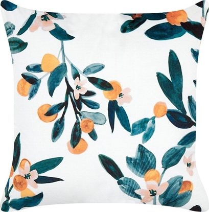 Attēls no Beliani Poduszka dekoracyjna w licie 45 x 45 cm zielona KNAUTIA!