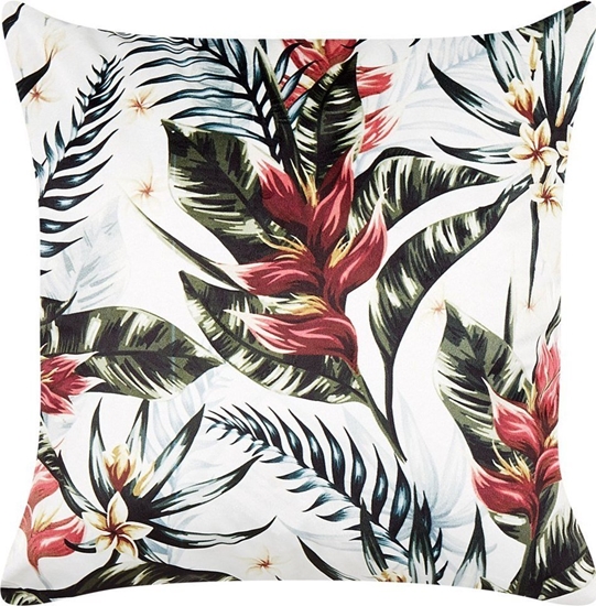 Picture of Beliani Poduszka dekoracyjna w licie 45 x 45 cm zielona z czerwonym EDELWEISS!