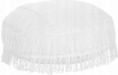 Attēls no Beliani Poduszka podogowa baweniana  50 cm biaa OULAD