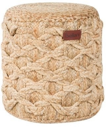 Picture of Beliani Puf z juty  40 cm beowy TURKAN