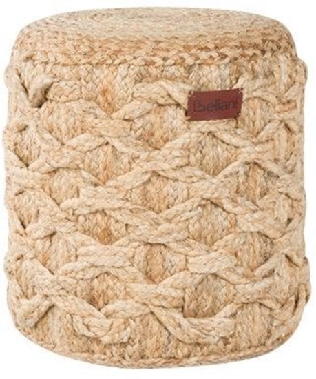 Picture of Beliani Puf z juty  40 cm beowy TURKAN
