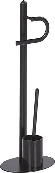 Picture of Beliani Stojak na papier i szczotk toaletow czarny SARTO