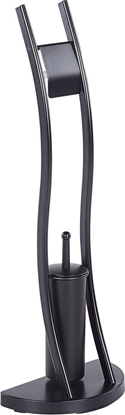 Изображение Beliani Stojak na papier i szczotk toaletow czarny SOACHA