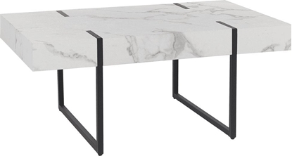 Picture of Beliani Stolik kawowy efekt marmuru biao-czarny MERCED