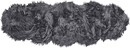 Attēls no Beliani Sztuczna skóra owcza szara MAMUNGARI