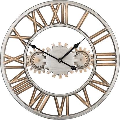 Attēls no Beliani Zegar cienny 46 cm srebrno-zoty SEON