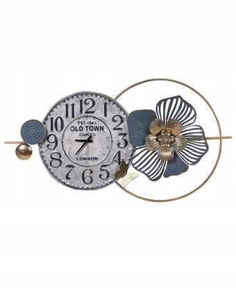 Attēls no Beliani Zegar cienny BERKERIUM 90 cm Metal Niebieski