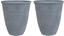 Изображение Beliani Zestaw 2 doniczek  43 cm szary KATALIMA