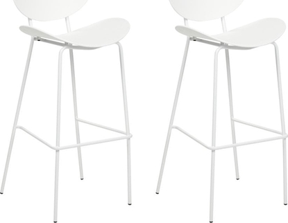 Picture of Beliani Zestaw 2 krzese barowych biay SHONTO