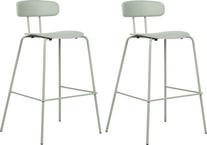Picture of Beliani Zestaw 2 krzese barowych jasnozielony SIBLEY