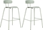 Attēls no Beliani Zestaw 2 krzese barowych jasnozielony SIBLEY