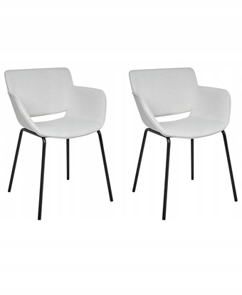 Picture of Beliani Zestaw 2 krzese do jadalni AXTEL Jasnoszary