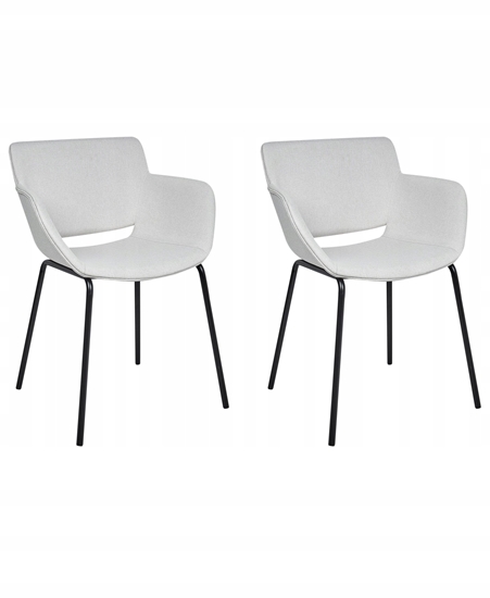 Picture of Beliani Zestaw 2 krzese do jadalni AXTEL Jasnoszary