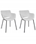 Attēls no Beliani Zestaw 2 krzese do jadalni AXTEL Jasnoszary