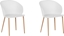 Picture of Beliani Zestaw 2 krzese do jadalni biay BLAYKEE