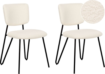 Picture of Beliani Zestaw 2 krzese do jadalni boucle zamana biel NELKO