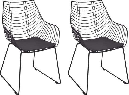 Picture of Beliani Zestaw 2 krzese do jadalni czarny ANNAPOLIS