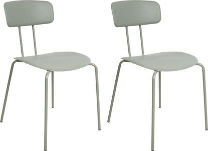 Attēls no Beliani Zestaw 2 krzese do jadalni jasnozielony SIBLEY