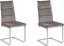 Изображение Beliani Zestaw 2 krzese do jadalni welurowy szary ROCKFORD