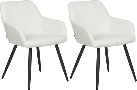 Изображение Beliani Zestaw 2 krzese do jadalni zamana biel CASMALIA