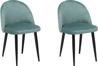 Изображение Beliani Zestaw 2 krzese welurowy zielony VISALIA!